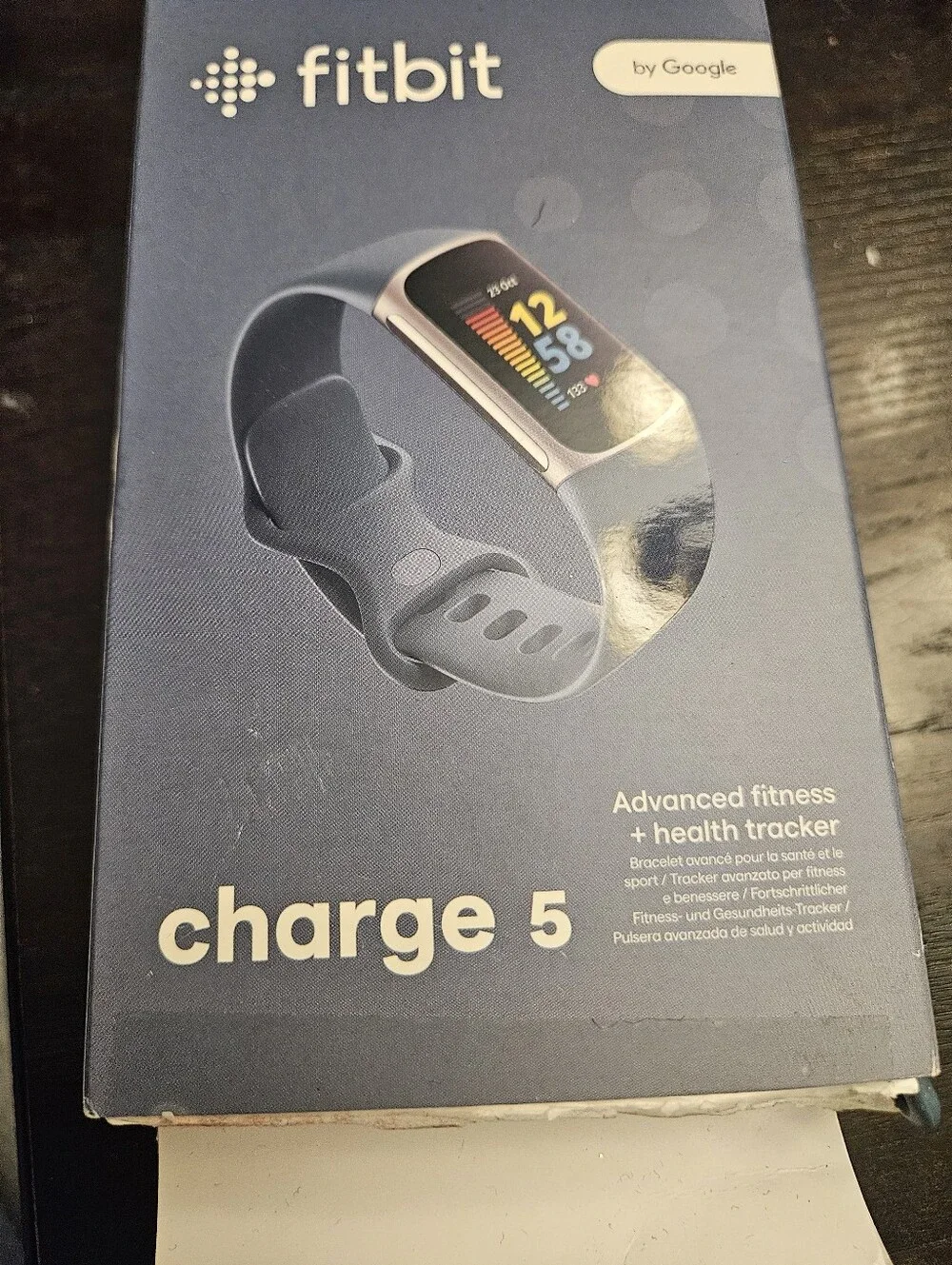 Fitbit Charge 5 - Silver and Blue Fitness Tracker